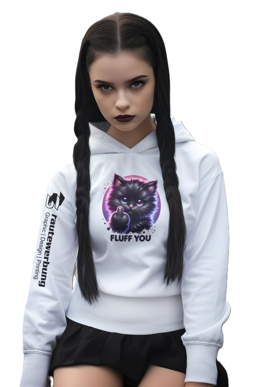 Rautewerbung Textildruck Studio Girl